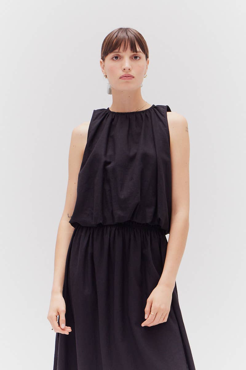Olive Bubble Cropped Top