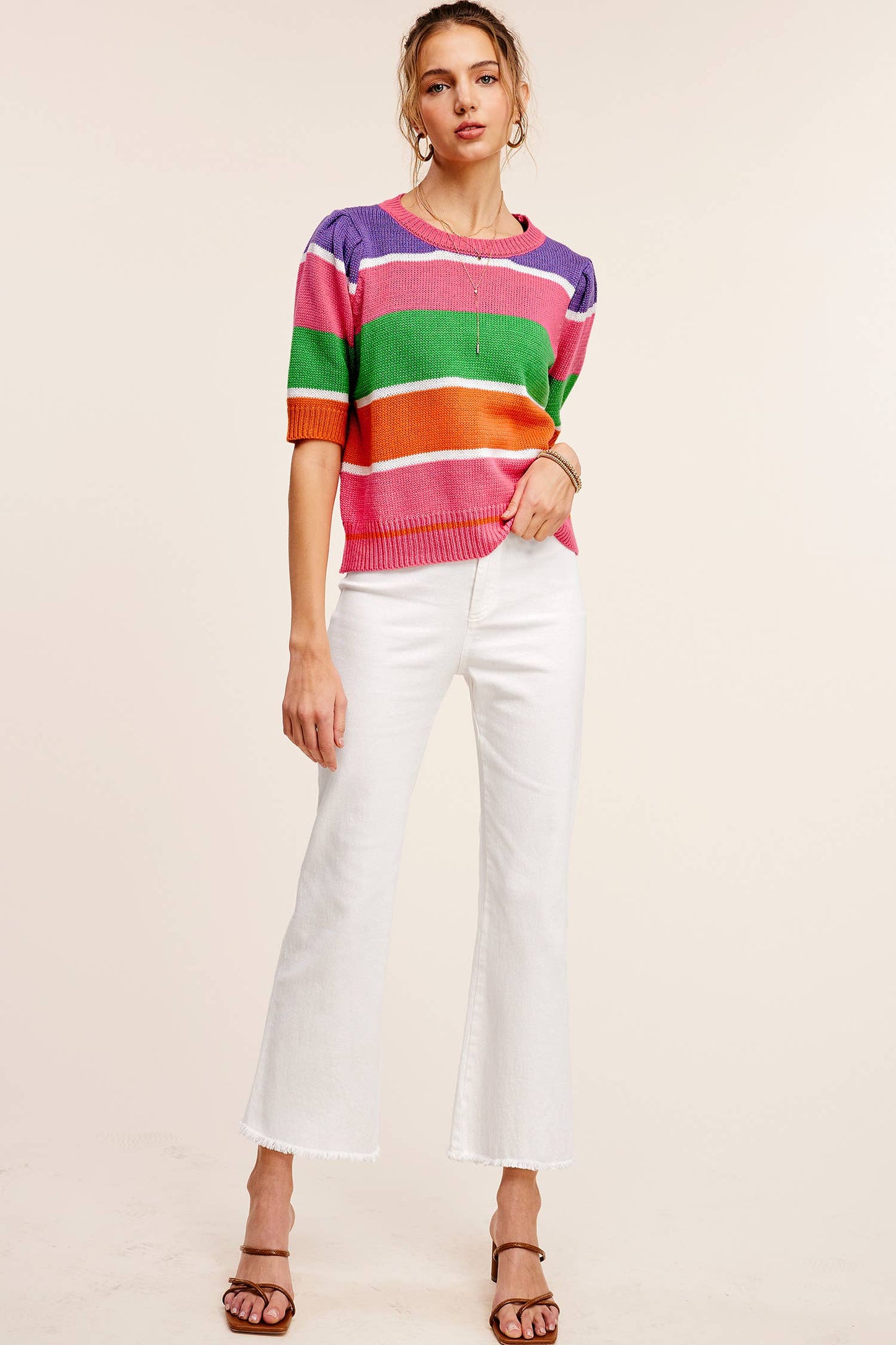 Soft Washed Stretchy High Waisted Flare Pants