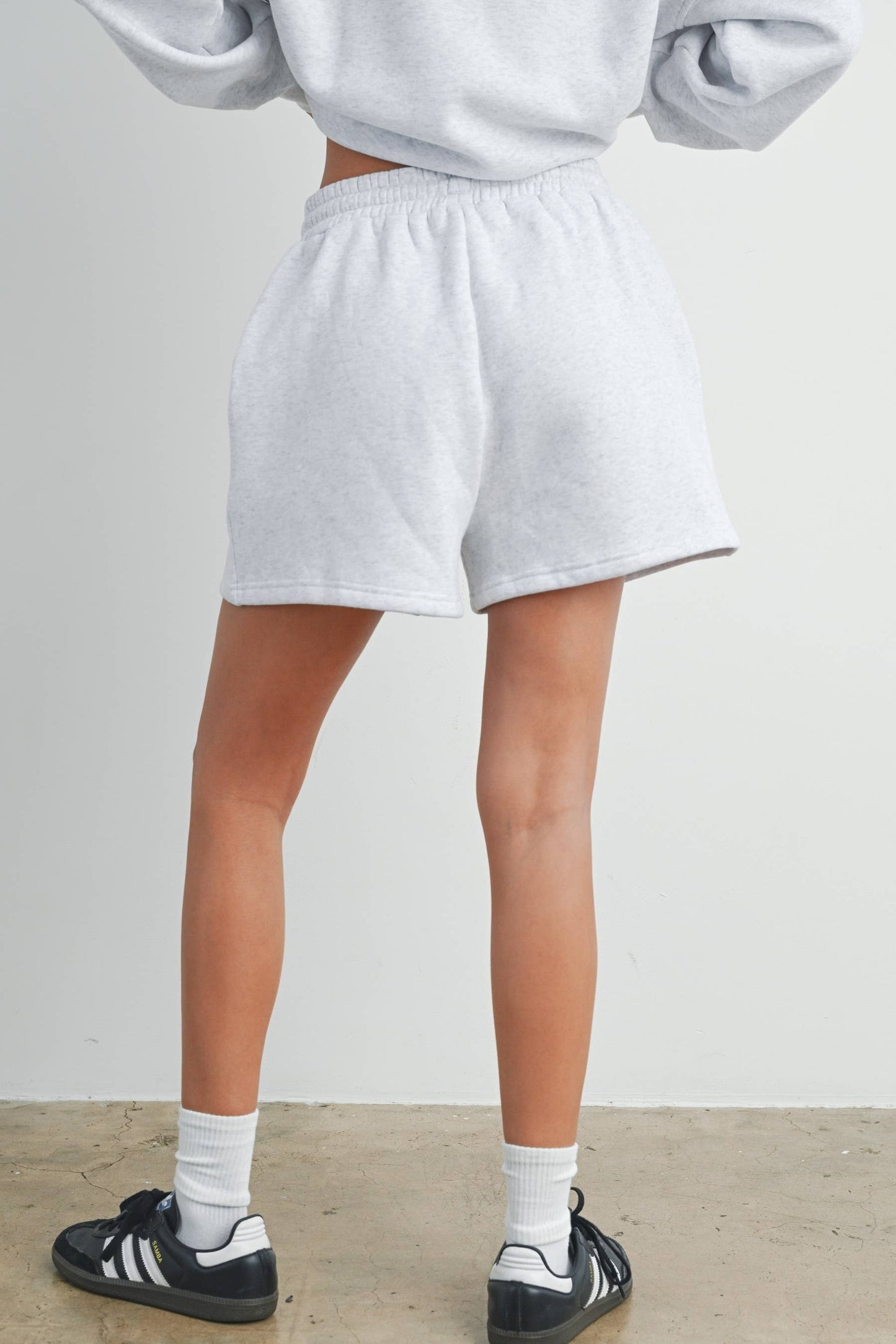 NEW YORK EMBROIDERED SWEAT SHORTS