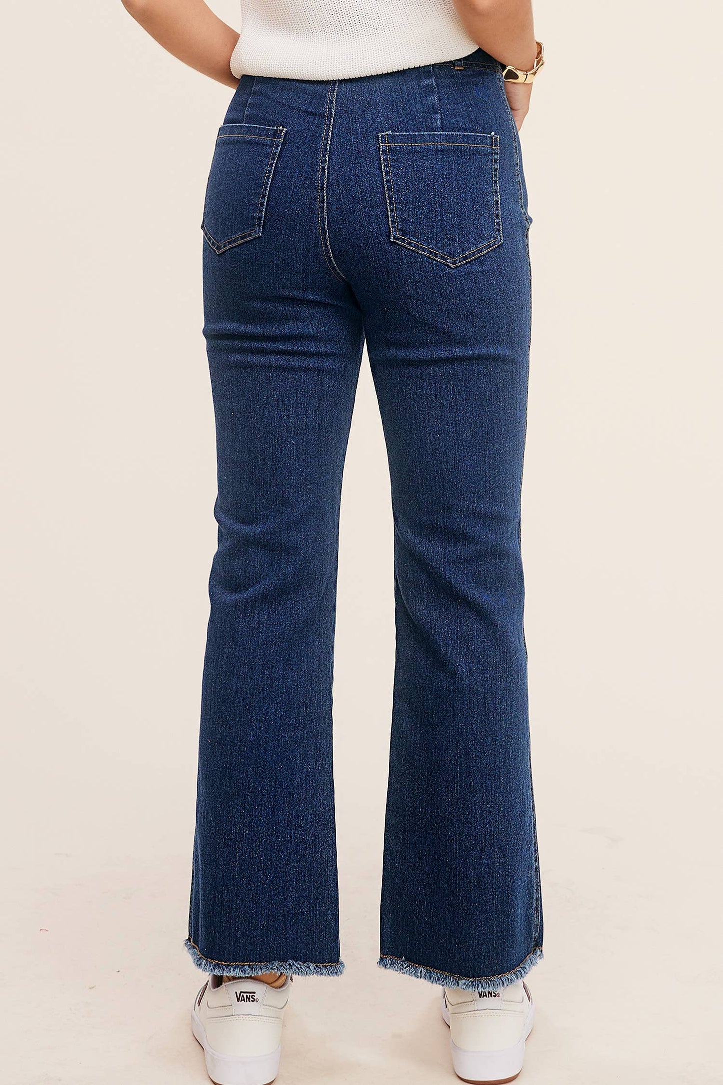 Soft Washed Stretchy High Waisted Flare Pants