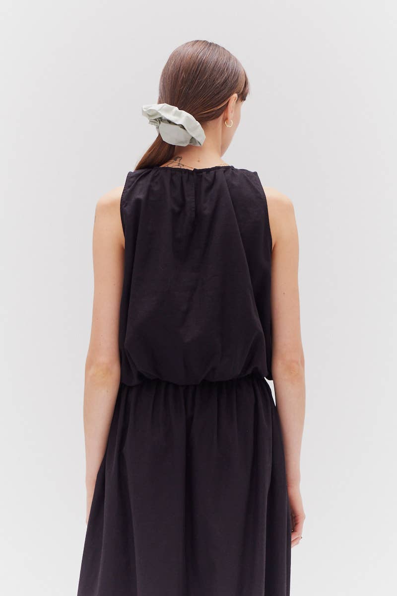 Olive Bubble Cropped Top