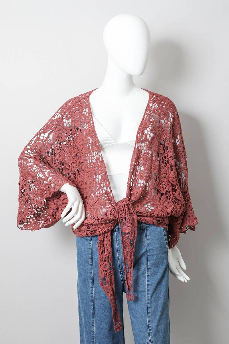 Crochet Floral Petal Kimono Wrap 🌼
