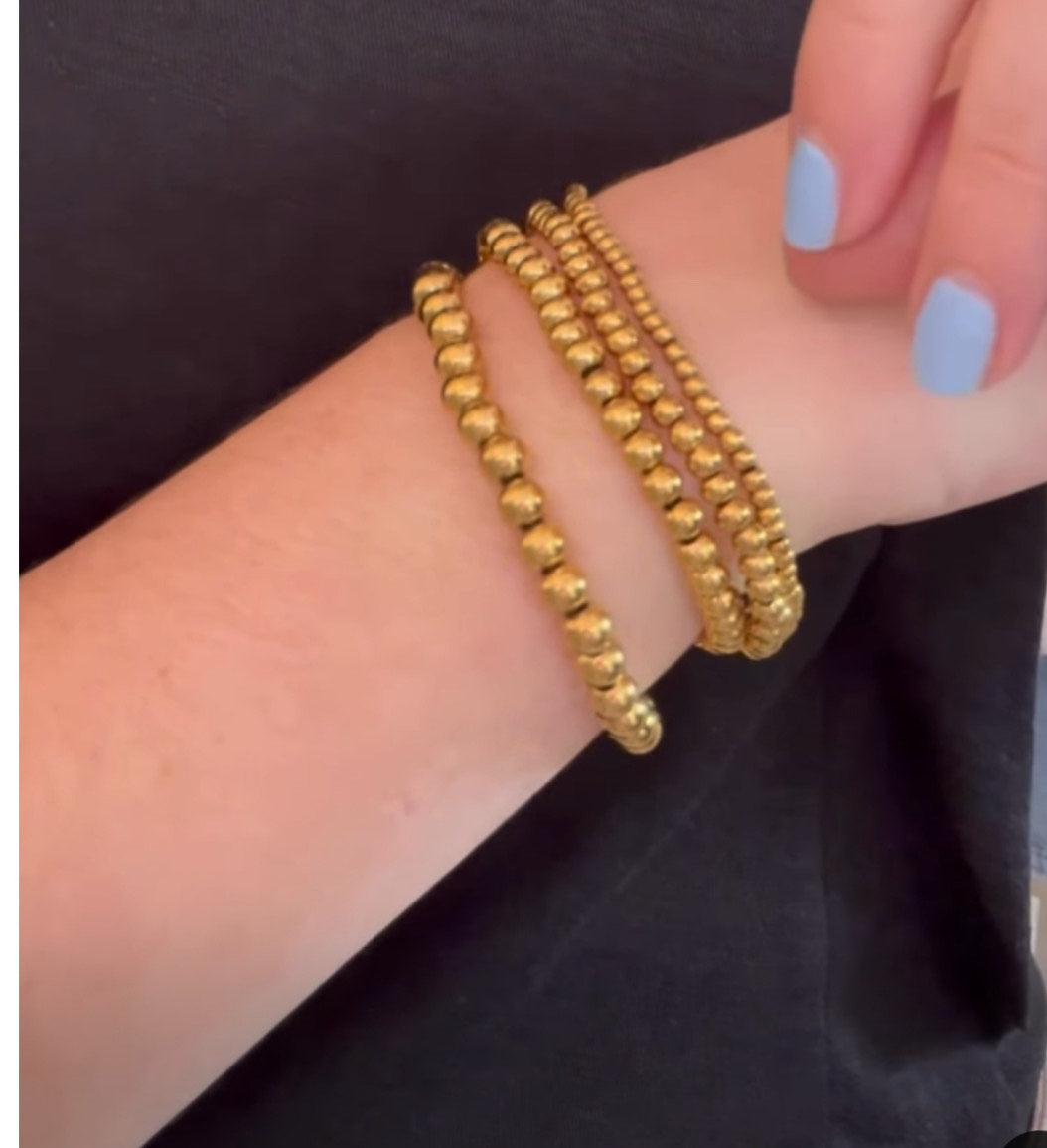 18K Gold Set of 4 Bracelets