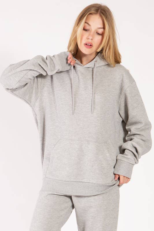 Oversized Fleece Pullover Hoodie