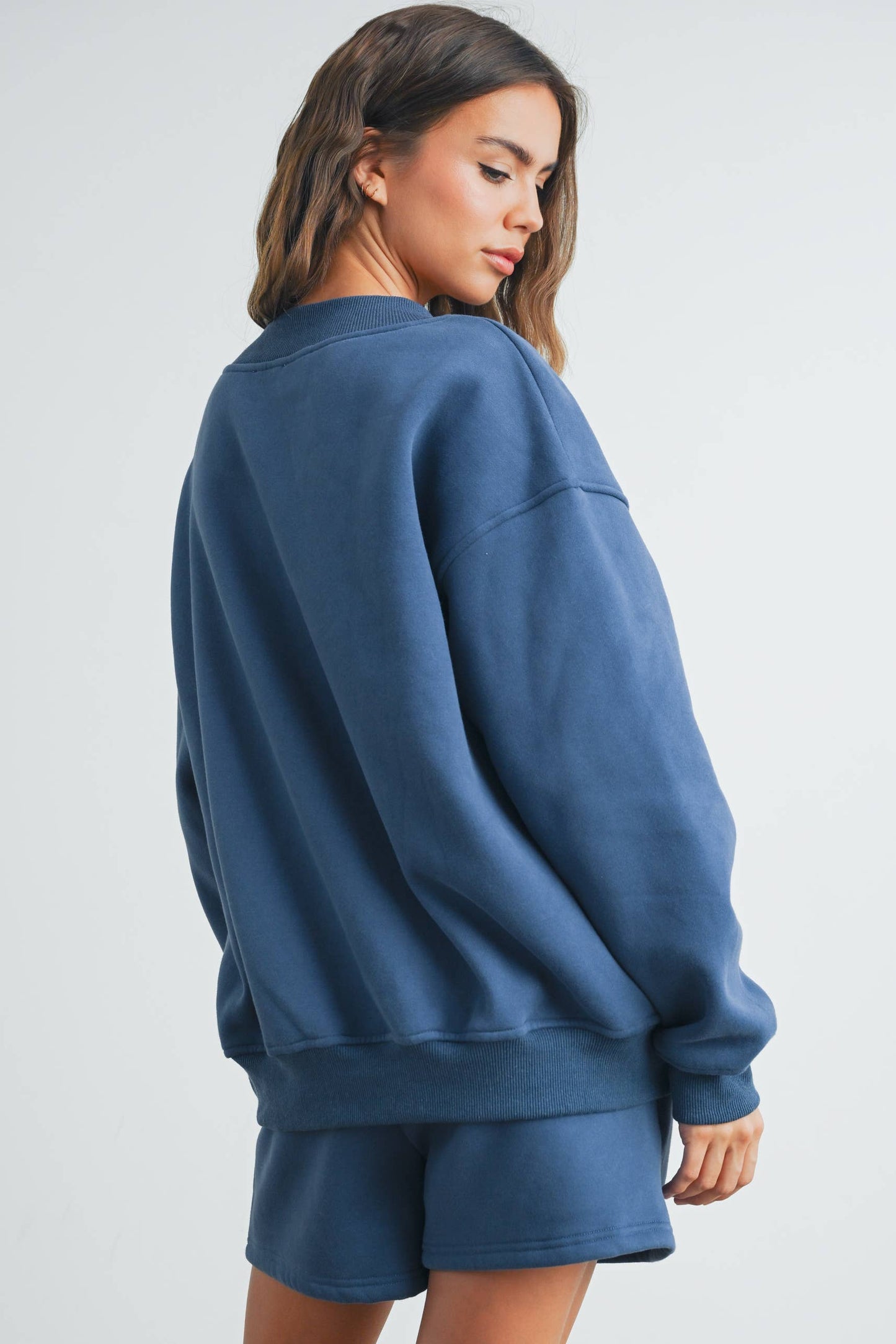 NEW YORK EMBROIDERED SWEAT SHORTS