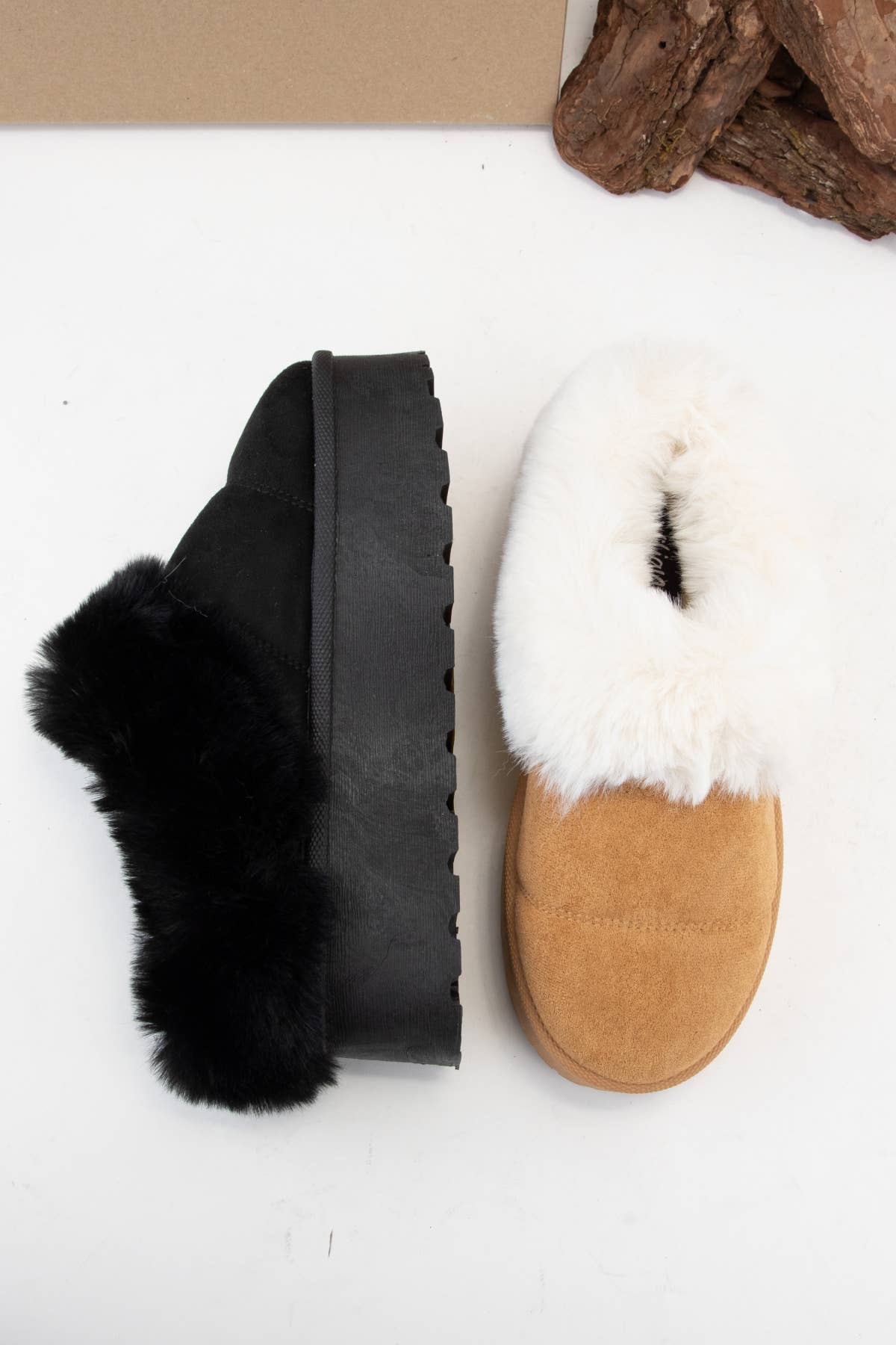 Platform Faux Fur Sandals