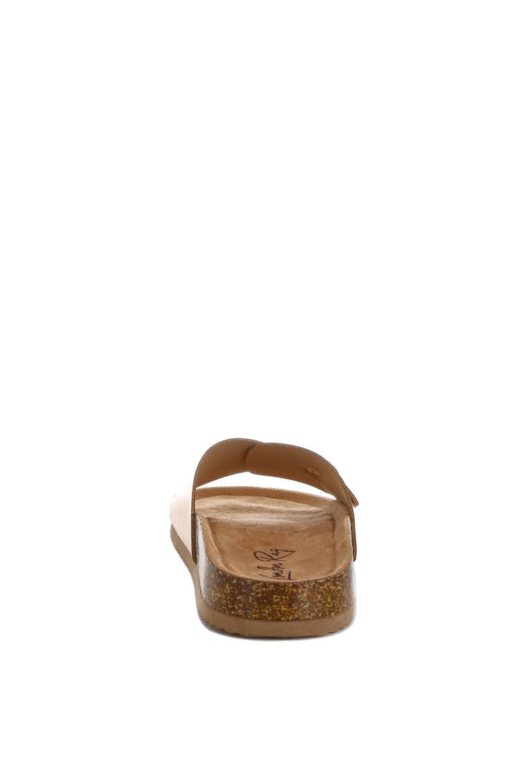 Uvaria Metallic Slip-On Sandals