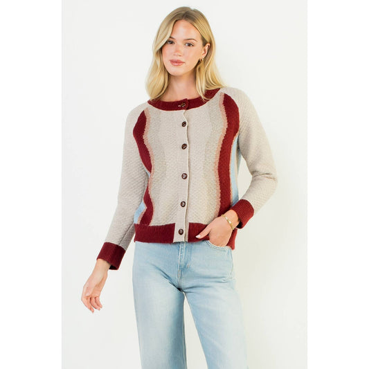 Knitted Long Sleeve Cardigan