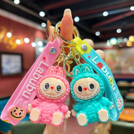 Cute Silicone Labubu Keychain Bag Pendant