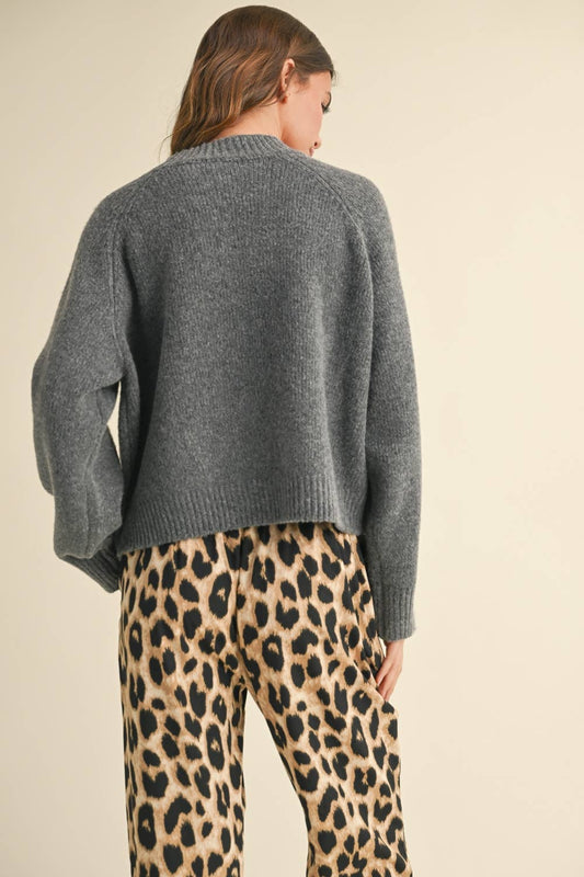 Cozy Grey New York Sweater