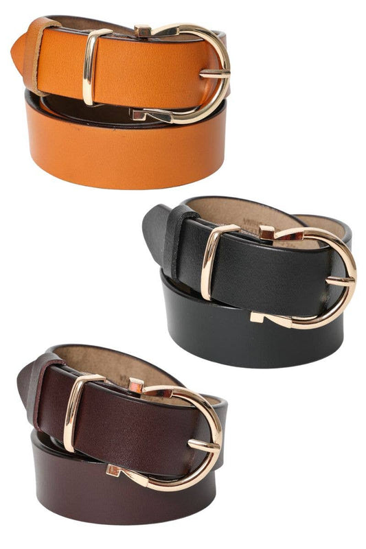 Chic Horseshoe Gold Buckle Belt – Western Style Vibes 🧲